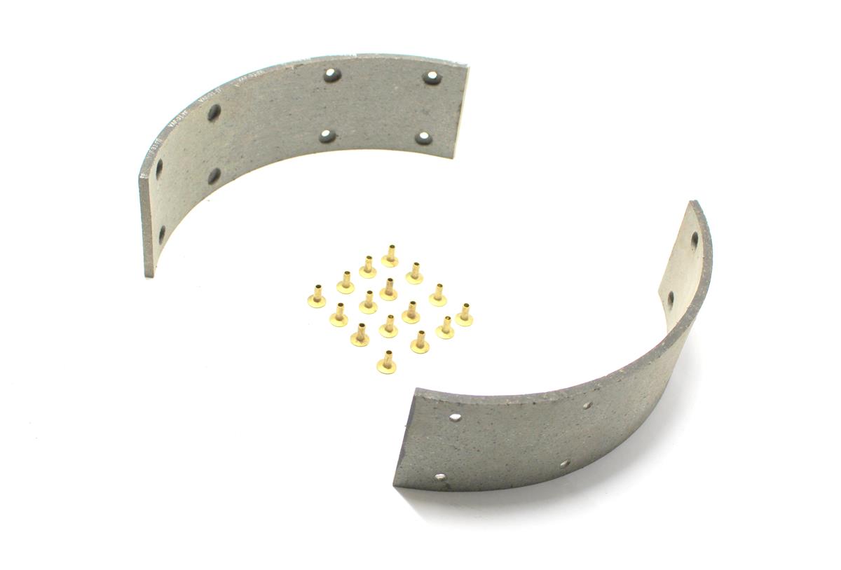 Parking Brake Shoe Lining Kit with Rivets M35A2 M54A2 M809